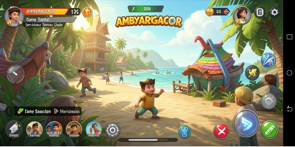 Tampilan menarik dari gameplay AMBYARGACOR dengan tingkat keseruan yang tinggi.