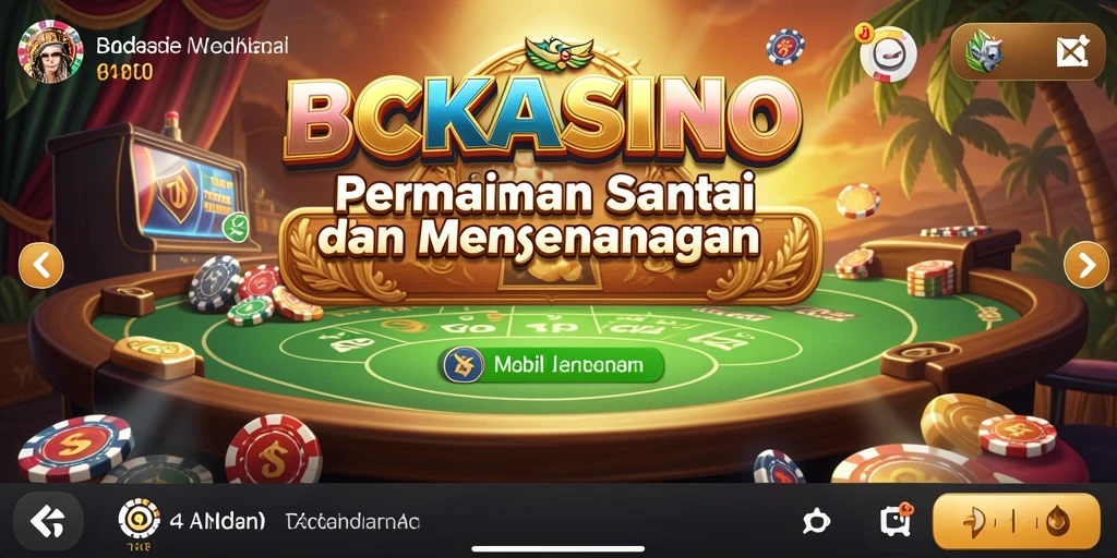 Tangkapan layar BCKASINO yang menunjukkan gameplay santai dan seru.