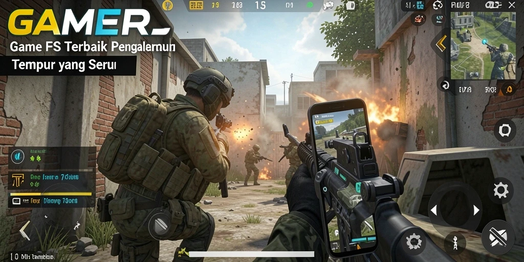 Screenshot utama GAMERP menampilkan aksi gameplay yang mendebarkan.