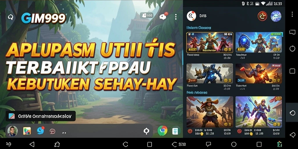 Tampilan antarmuka GIM999 yang menarik dan mudah digunakan.
