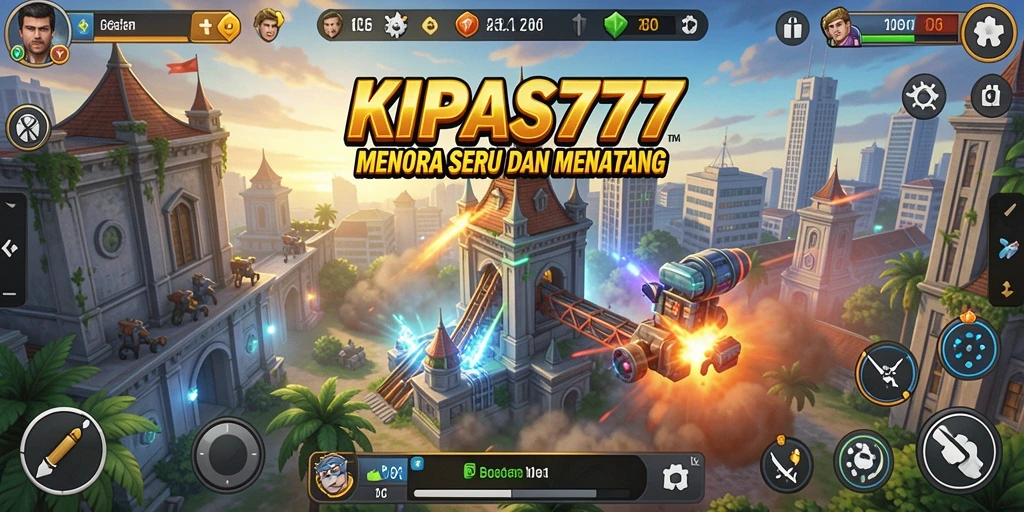 Tampilan menarik dari gameplay KIPAS777 dalam aksi Tower Defense.
