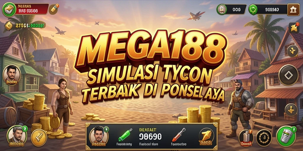 Tampilan gameplay menarik dari MEGA188 yang menunjukkan pengelolaan bisnis.