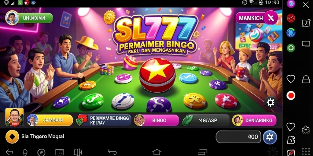 Tampilan gameplay Bingo yang menarik di SL777 dengan interaksi seru.