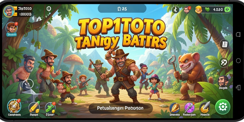 Screenshot gameplay TOP1TOTO yang menunjukkan aksi petualangan seru.